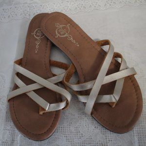 Gold Strappy Sandals